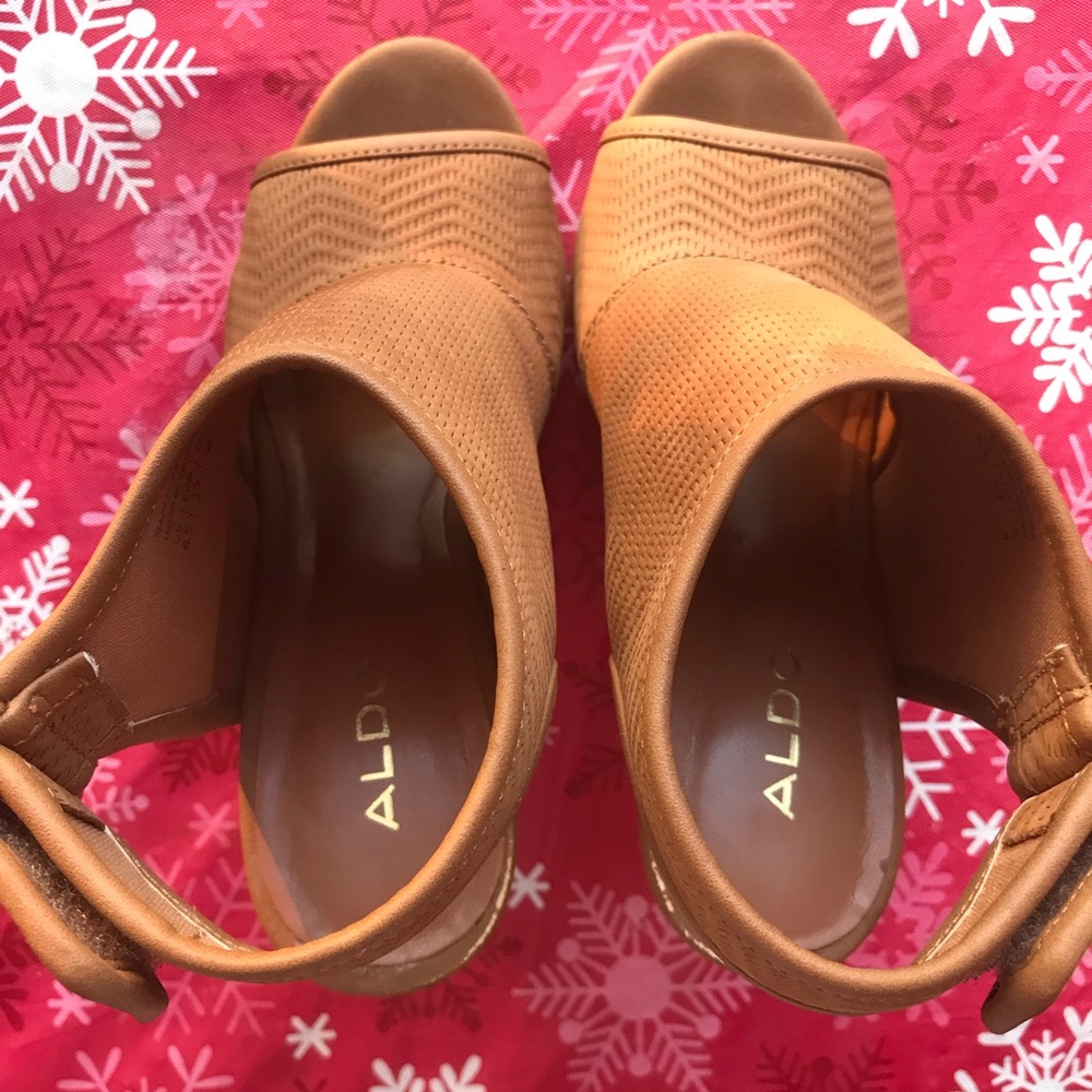 used but clean Mule, slide, heel, strapped sandal